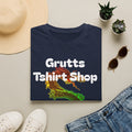 Grutts T-Shirt Shop Black Tee — Rainbow Dragon Graphic Shirt