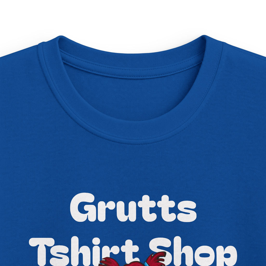 Kids Bookworm T-Shirt – Cute Reading Stack Graphic Tee ("Grutts Tshirt Shop")