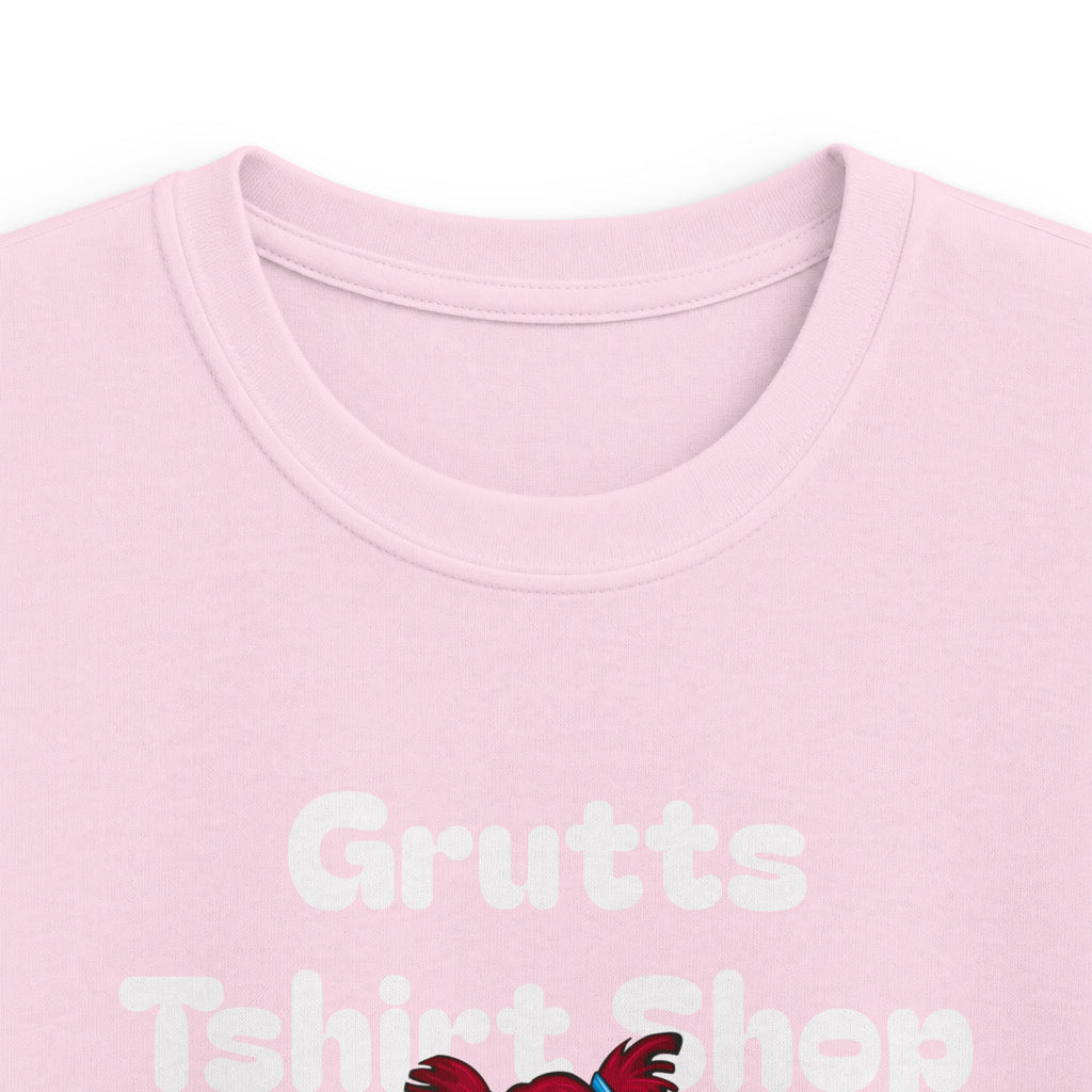 Kids Bookworm T-Shirt – Cute Reading Stack Graphic Tee ("Grutts Tshirt Shop")