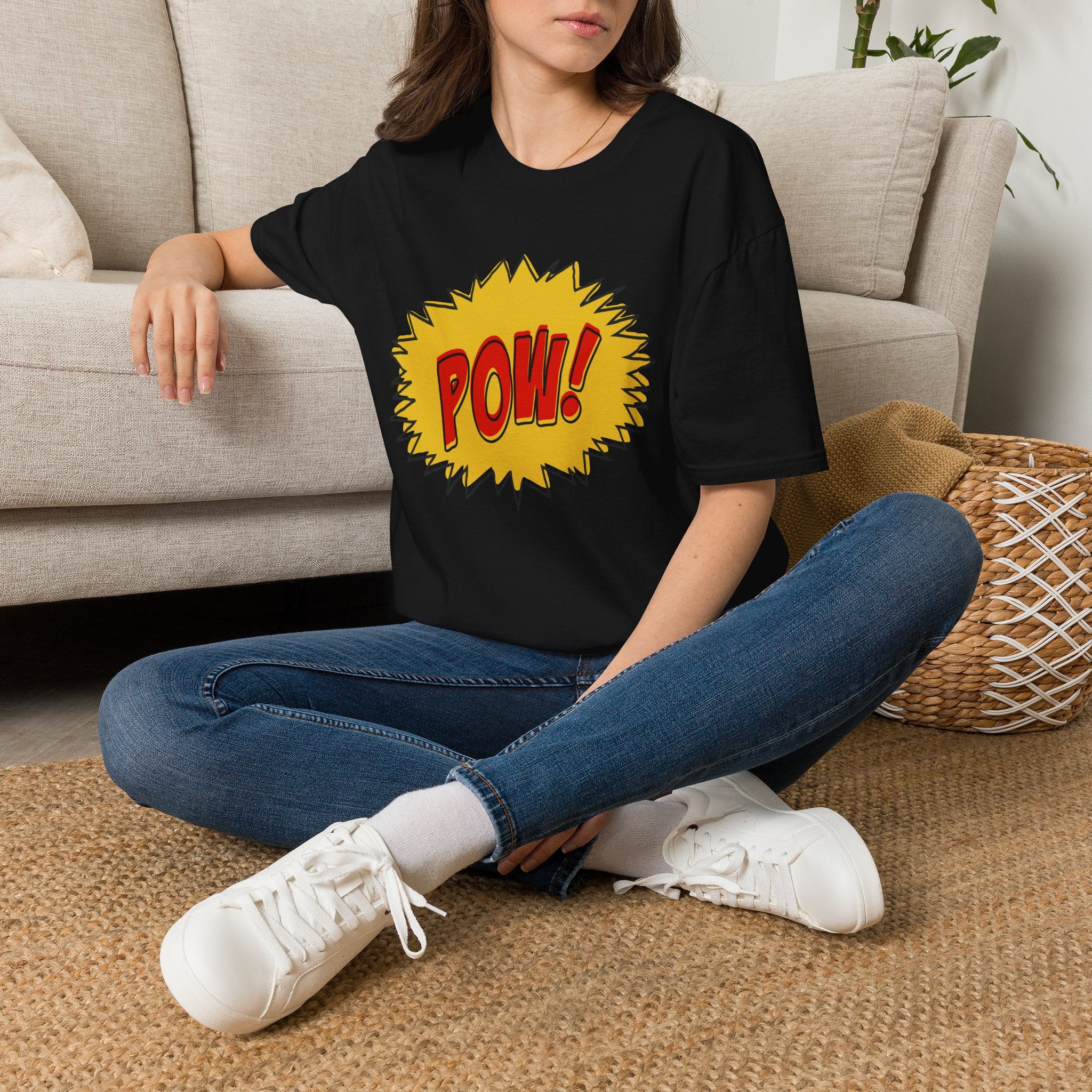 Pow! Comic Graphic T-Shirt — Retro Pop Art Superhero Tee