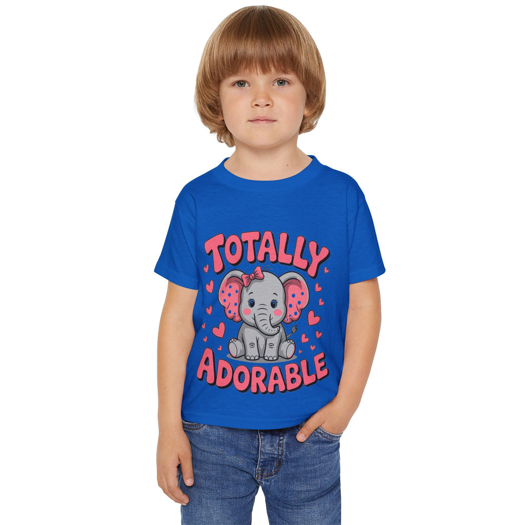 Toddlers' "Totally Adorable" Elephant T-Shirt