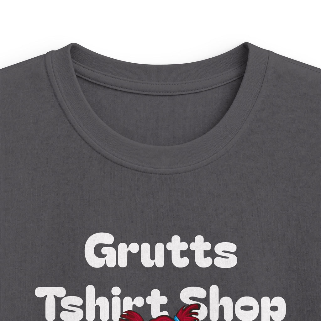 Kids Bookworm T-Shirt – Cute Reading Stack Graphic Tee ("Grutts Tshirt Shop")