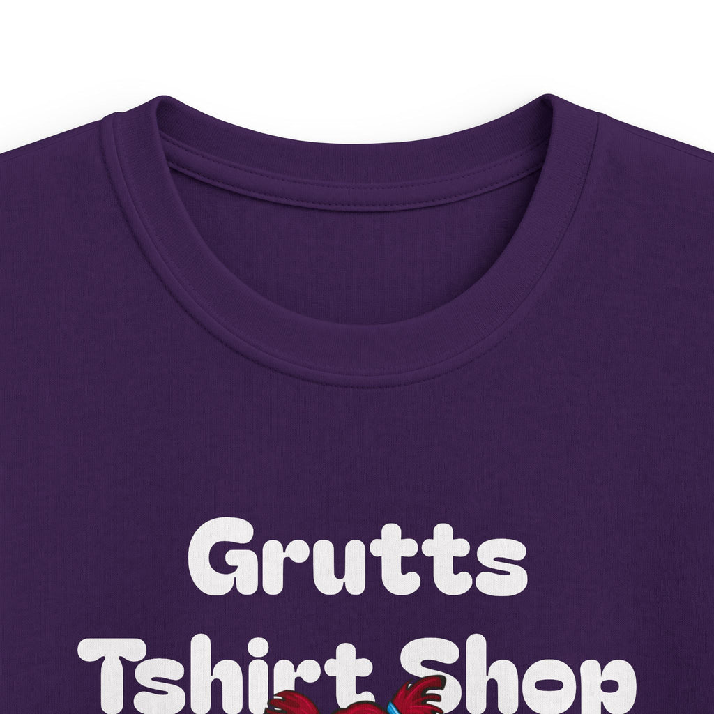 Kids Bookworm T-Shirt – Cute Reading Stack Graphic Tee ("Grutts Tshirt Shop")