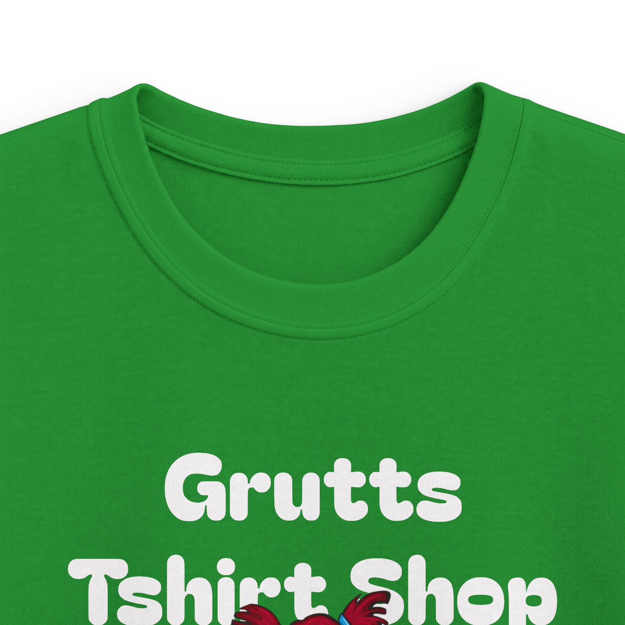 Kids Bookworm T-Shirt – Cute Reading Stack Graphic Tee ("Grutts Tshirt Shop")
