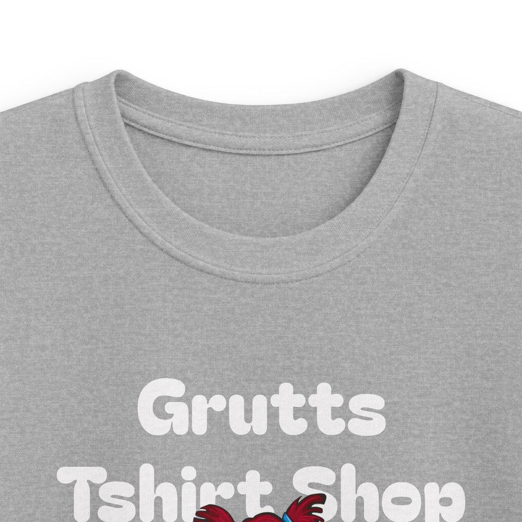 Kids Bookworm T-Shirt – Cute Reading Stack Graphic Tee ("Grutts Tshirt Shop")