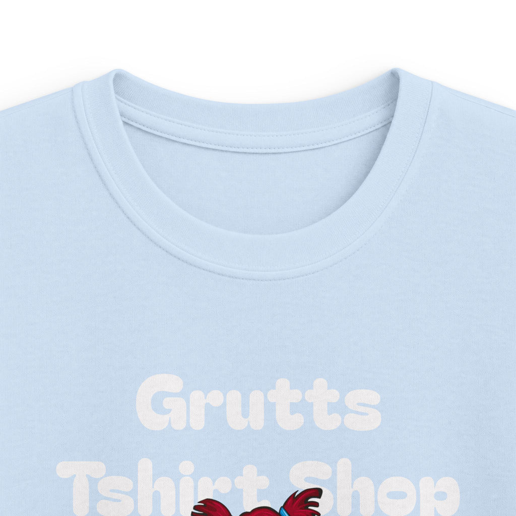 Kids Bookworm T-Shirt – Cute Reading Stack Graphic Tee ("Grutts Tshirt Shop")