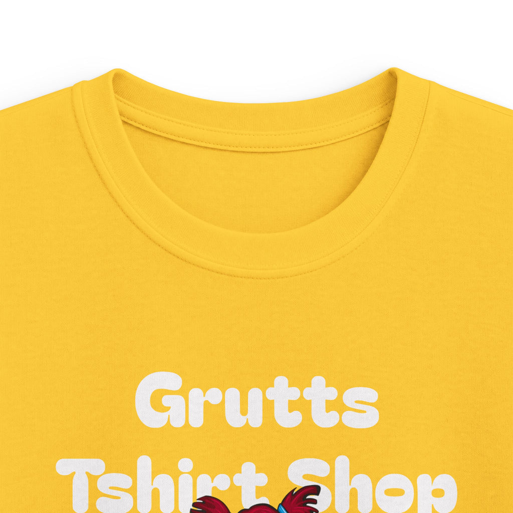 Kids Bookworm T-Shirt – Cute Reading Stack Graphic Tee ("Grutts Tshirt Shop")