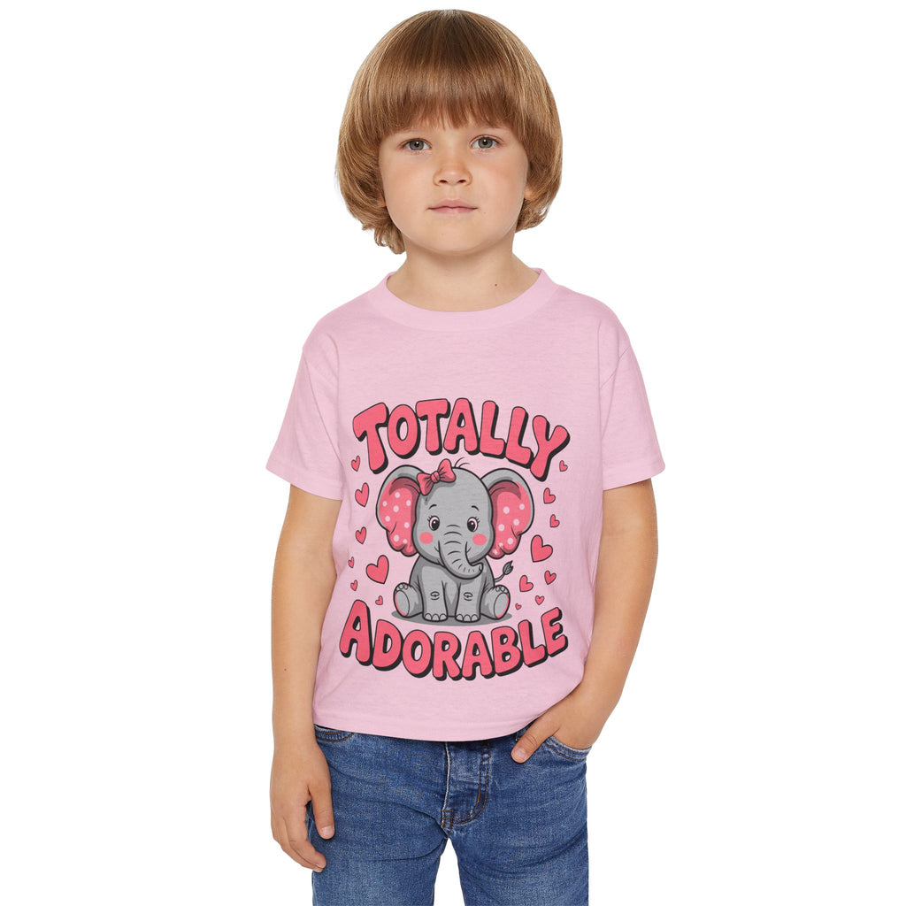 Toddlers' "Totally Adorable" Elephant T-Shirt