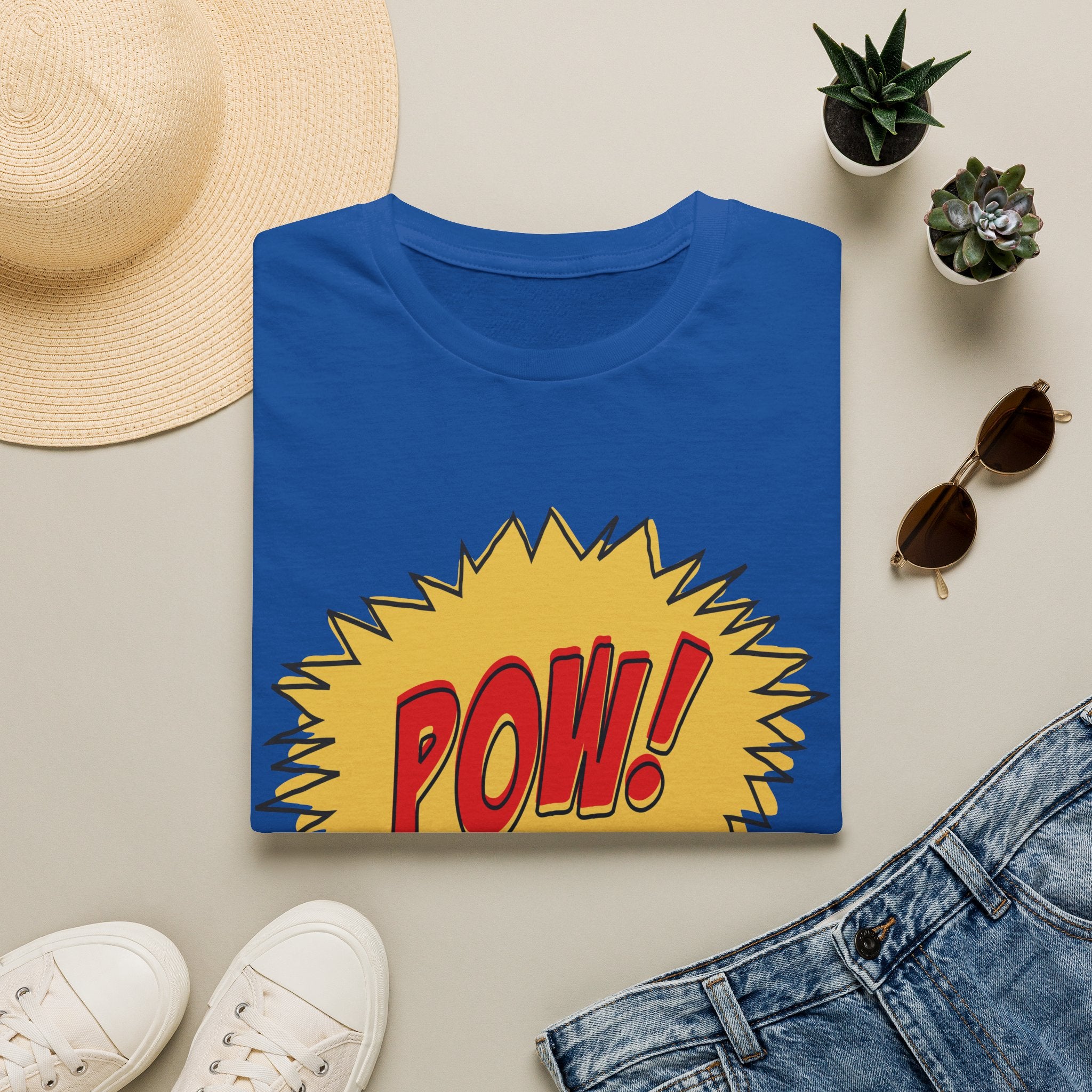 Pow! Comic Graphic T-Shirt — Retro Pop Art Superhero Tee
