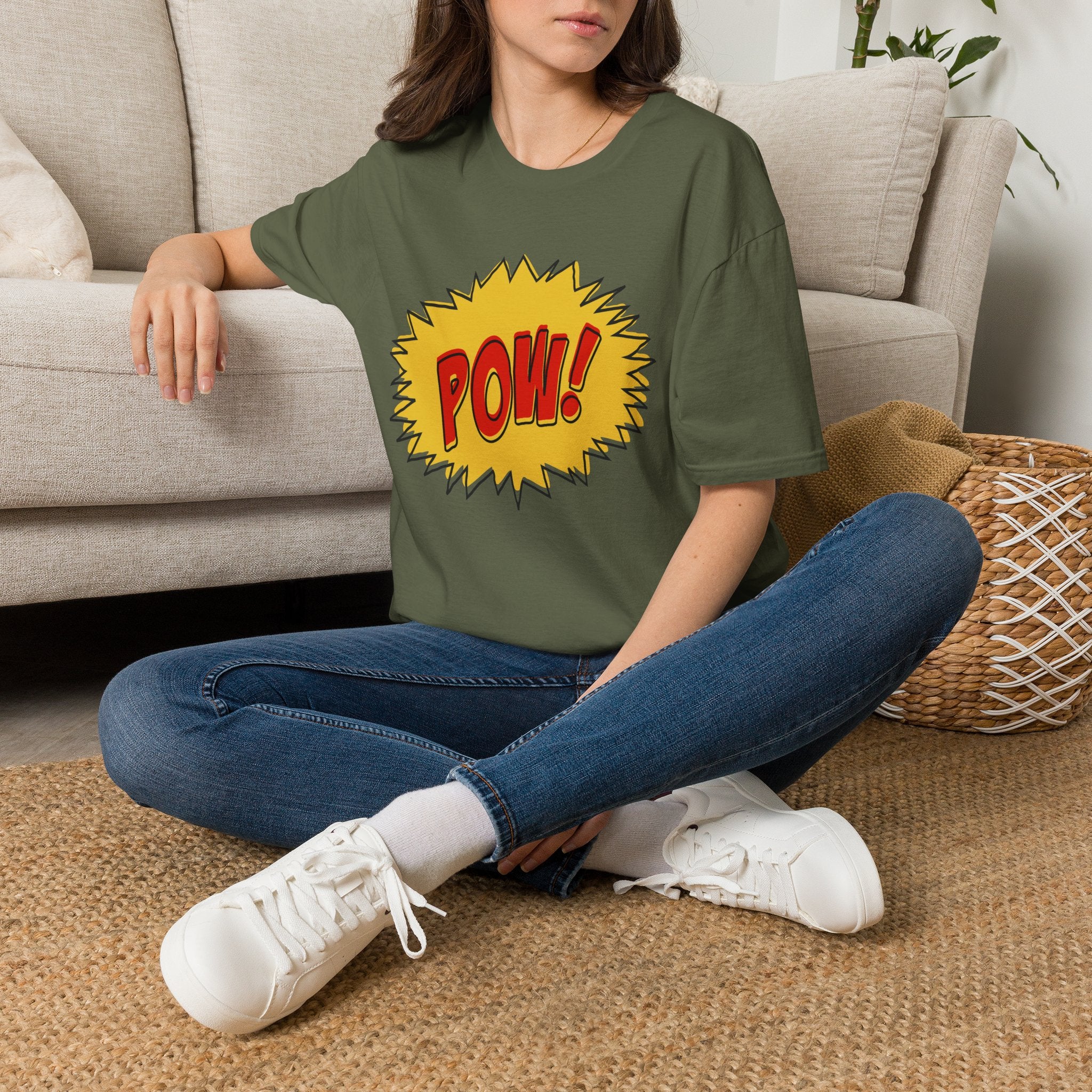 Pow! Comic Graphic T-Shirt — Retro Pop Art Superhero Tee