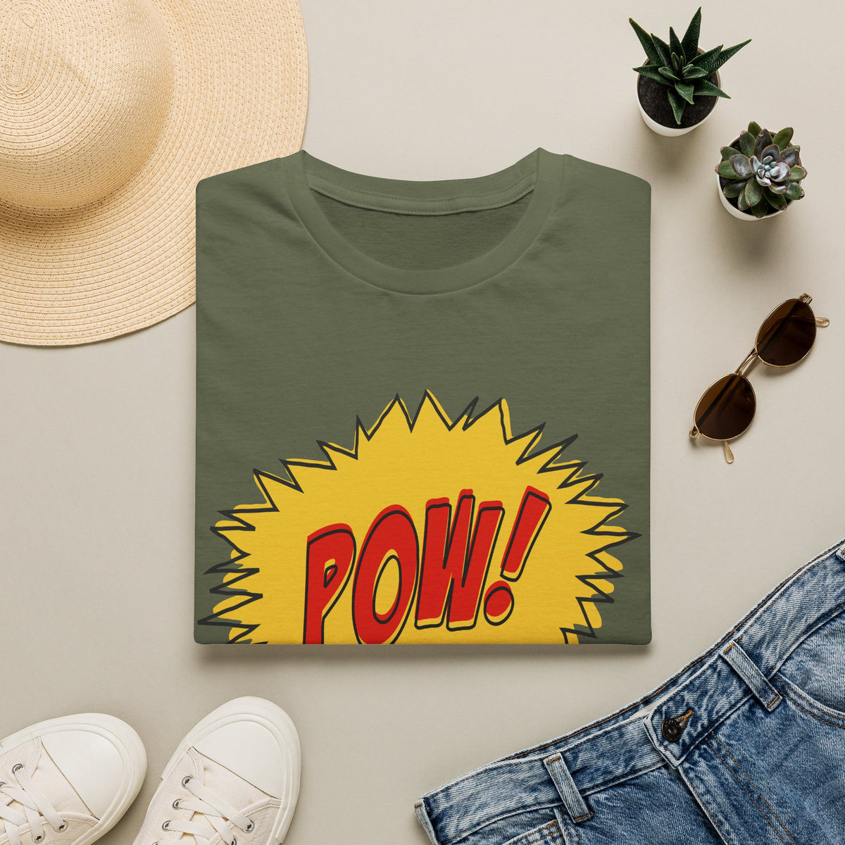 POW! Comic Graphic T-Shirt — Retro Pop Art Superhero Tee