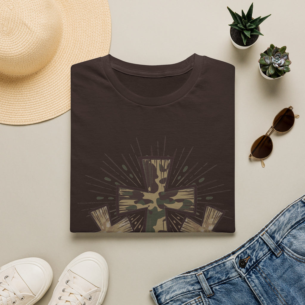 Jesus Loves Me Camouflage Cross T-Shirt